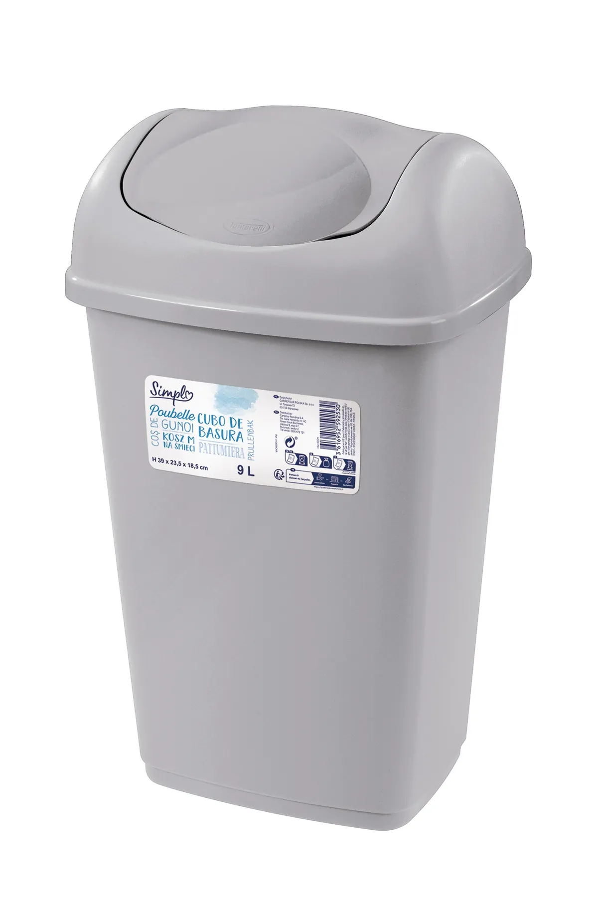 Poubelle métallique 240 L